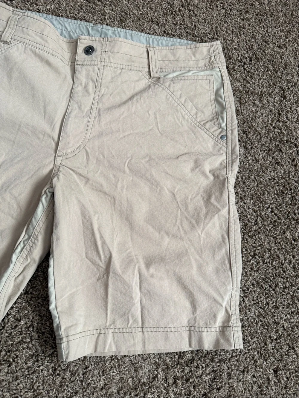 Kuhl Radikl Tan Men's Cargo Hiking Outdoor Utility Shorts Size 35 (Fits 36) 10
